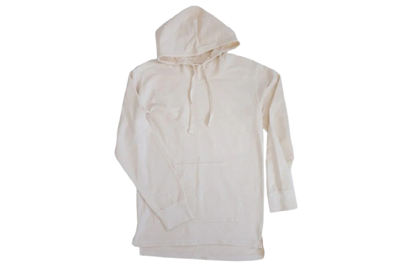 The perfect blend of practicality and elegance: the Essentials Hoodie in Cream.