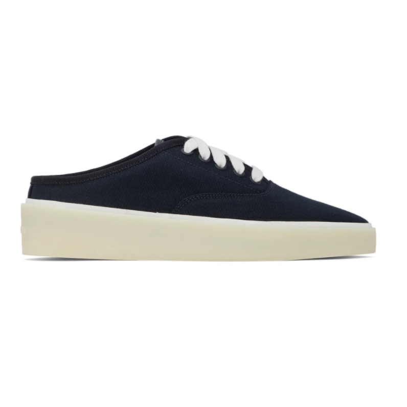 Fear Of God Backless Sneakers Fear Of God Navy Canvas 101 Backless Sneakers || fresh stock