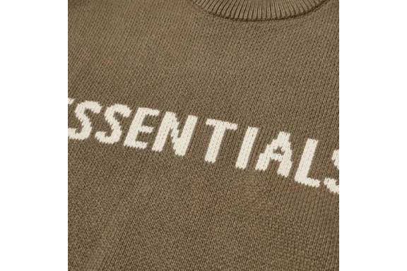 Essentials Knitted Sweater Fear of God Essentials Knitted Sweater Harvest || Unique style