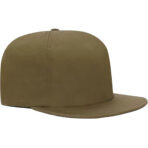 Fear of God Seventh Collection 5 Panel Hat - Olive, hat's color, material, design details, and any notable features to aid those who rely on text descriptions for visual content.