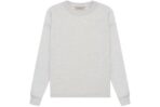 Stylish Gray Relaxed Crewneck with Fear of God Essentials branding