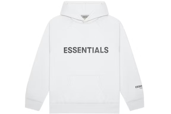 Fear of God Essentials Pullover Hoodie Applique Logo - White