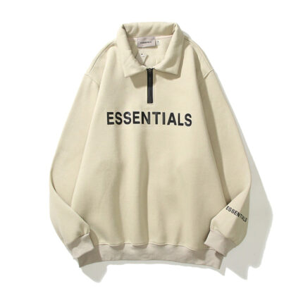 ESSENTIALS Half Zipper CARL’s Coffee Hoodies